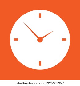 Clock icon, stock vector illustration, EPS10.