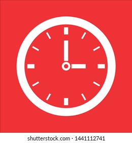 Clock icon, stock vector illustration, EPS10.