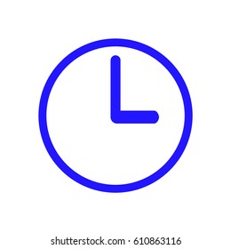Clock icon stock vector illustration