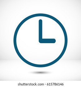 Clock icon stock vector illustration