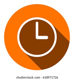 Clock icon stock vector illustration