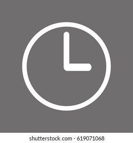 Clock icon stock vector illustration