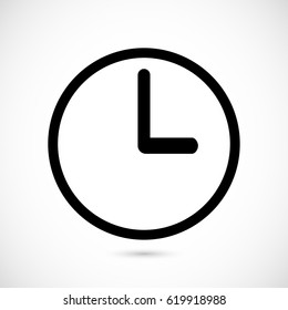 Clock icon stock vector illustration
