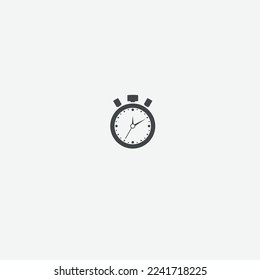 Clock icon, stopwatch symbol, timer sign designs
