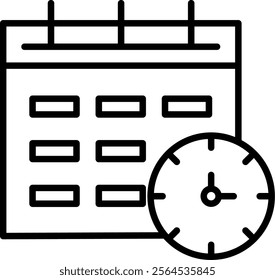 Clock Icon Symbol Art Sign