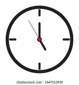 Clock icon symbol design. Clock icon design. Time symbol vector illustration. Clock icon logo, app, UI. Vector illustration.