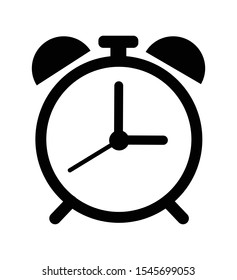 Clock icon symbol isolated on white background time sign
