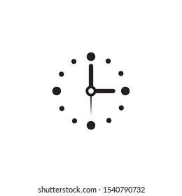 Clock icon symbol logo design vector illustration template