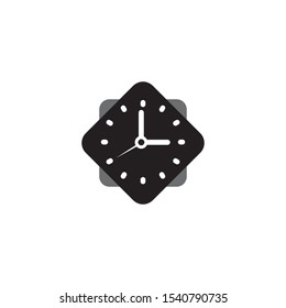 Clock icon symbol logo design vector illustration template