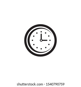 Clock icon symbol logo design vector illustration template