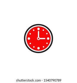 Clock icon symbol logo design vector illustration template