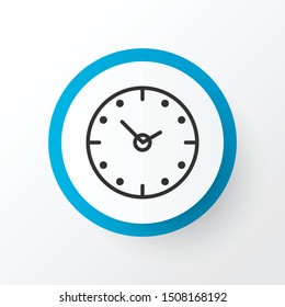 Clock icon symbol. Premium quality isolated time element in trendy style.