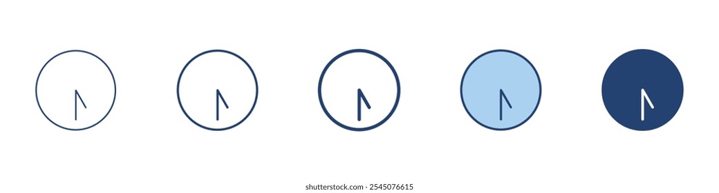 Clock icon Symbol set collection