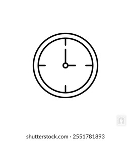 Clock icon. Clock Symbol sign for mobile concept and web design. Vector icon, Logo illustration, Vector graphics