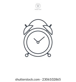 Clock icon symbol template for graphic and web design collection logo vector illustration