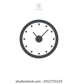 Clock Icon symbol template for graphic and web design collection logo vector illustration