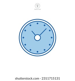 Clock Icon symbol template for graphic and web design collection logo vector illustration