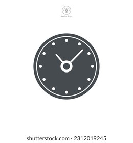 Clock Icon symbol template for graphic and web design collection logo vector illustration