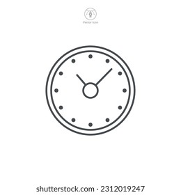 Clock Icon symbol template for graphic and web design collection logo vector illustration