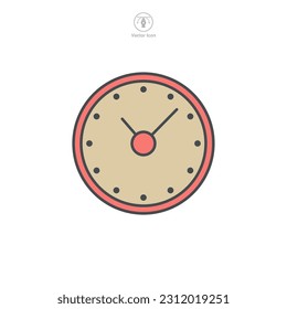 Clock Icon symbol template for graphic and web design collection logo vector illustration
