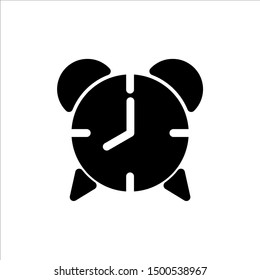 Clock icon. Symbol of time with trendy flat line style icon for web, logo, app, UI design. isolated on white background. vector illustration eps 10