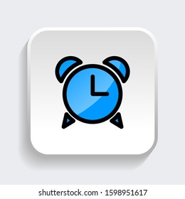 Clock icon. Symbol of time with trendy filled line style icon vector illustration eps 10