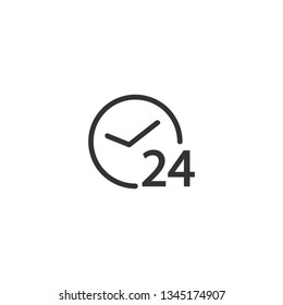 clock icon symbol vector