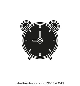 Clock icon - Clock symbol, vector alarm - Clock alarm isolated