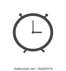 clock icon or symbol vector flat design illustration