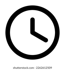 Clock icon symbol vector illustration. Time clock design isolated on white background. 