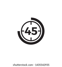 Clock Icon Symbol Vector Ilustration