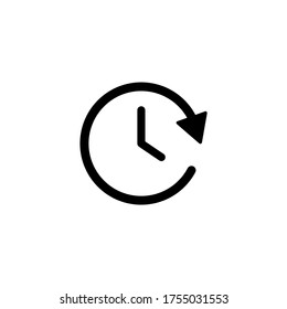 Symbol der Uhr, Vektorgrafik. Sehen, Zeitsymbol, Vektorgrafik