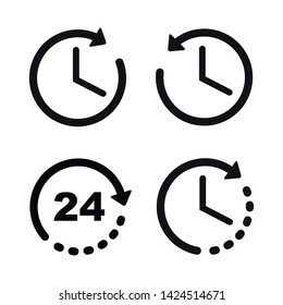 Clock icon symbol for your web site design