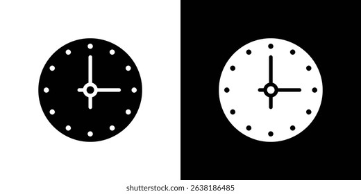 Clock icon symbols. Vector illustration.