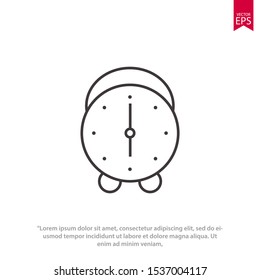 Clock icon template design. Vector illustration