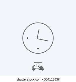 Clock icon - Thin series