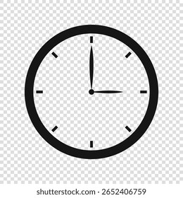 Clock Icon Time with Deadline, Schedule, and Black.