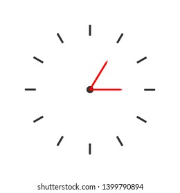 Clock Icon. Time, Duration or Periods  Illustration As A Simple Vector, Trendy Sign & Symbol for Design and Websites, Presentation or Application.