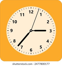 Clock Icon. Time, Duration or Periods Illustration As A Simple Vector, Trendy Sign and Symbol for Design and Websites, Presentation or Application.