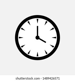 Clock Icon. Time Illustrations - Vector, Sign and Symbol for Design, Presentation, Website or Apps Elements.  