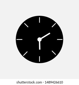 Clock Icon. Time Illustrations - Vector, Sign and Symbol for Design, Presentation, Website or Apps Elements.  