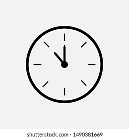 
Clock Icon. Time Illustrations - Vector, Sign and Symbol for Design, Presentation, Website or Apps Elements.  