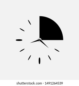Clock Icon. Time Illustrations - Vector, Sign and Symbol for Design, Presentation, Website or Apps Elements