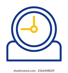 Clock icon, time management concept, deadline and schedule.