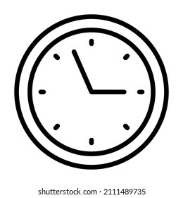 Icono de reloj. Pictograma de tiempo. Símbolo plano para web. Icono de línea. Aislado sobre fondo blanco. Vector eps10