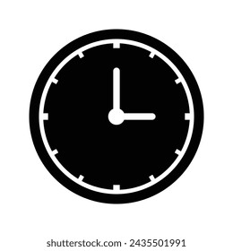 Clock icon. time sign. for mobile concept and web design. vector illustration
