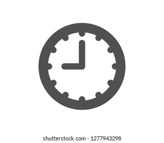 Clock icon. Time sign. Office Watch or Timer symbol. Quality design element. Classic style icon. Vector