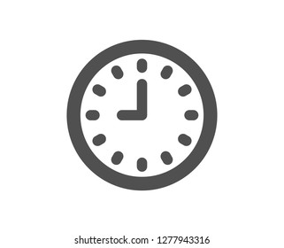 Clock icon. Time sign. Office Watch or Timer symbol. Quality design element. Classic style icon. Vector