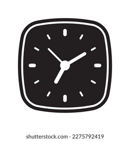 Icono de reloj, símbolo de signo de tiempo para diseño de sitio web y aplicación.