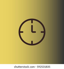 Clock icon. Time sign vector